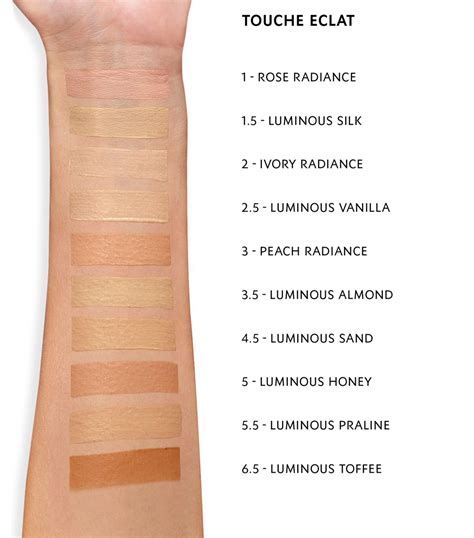 touche eclat concealer shades.